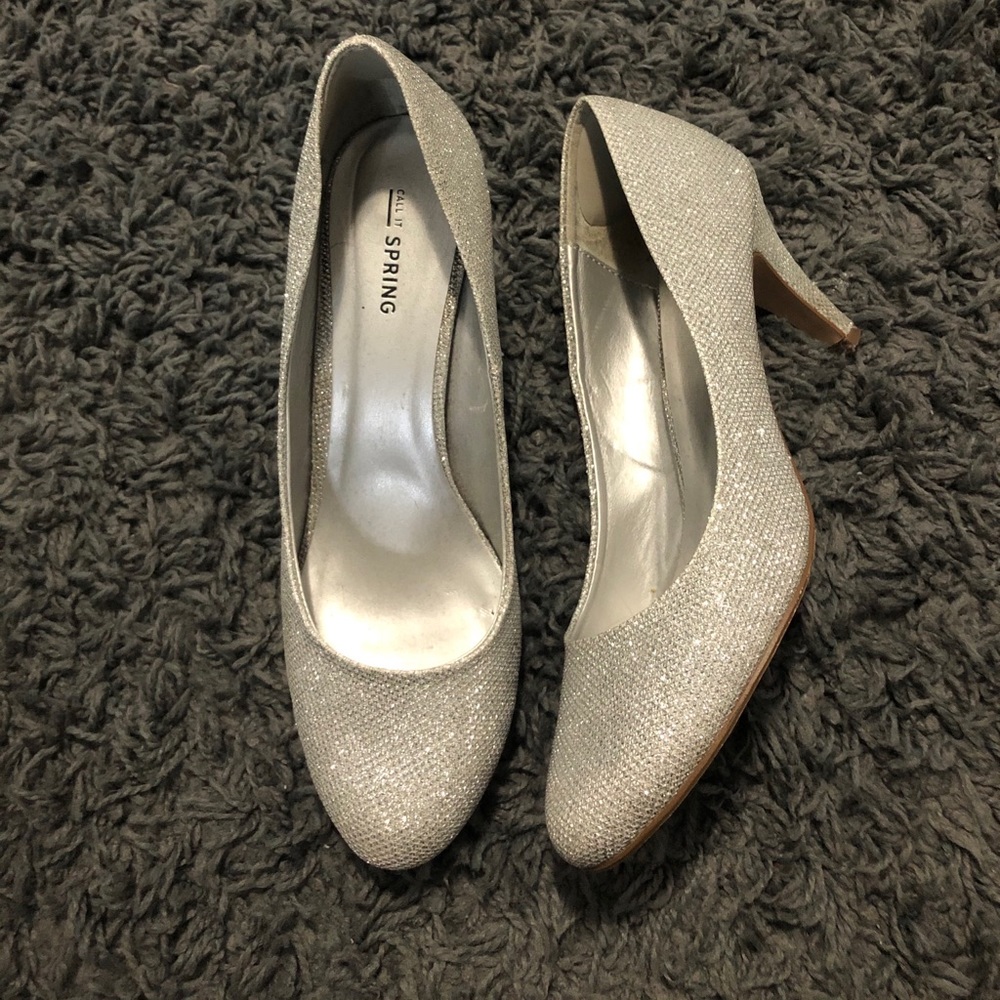 Call it Spring Sliver Heels - Picture 2 of 3